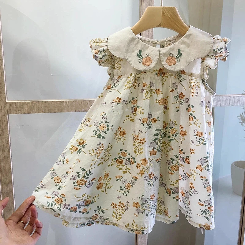 婴幼儿童装女童碎花森系连衣裙夏装宝宝法式裙子中小童公主裙洋气
