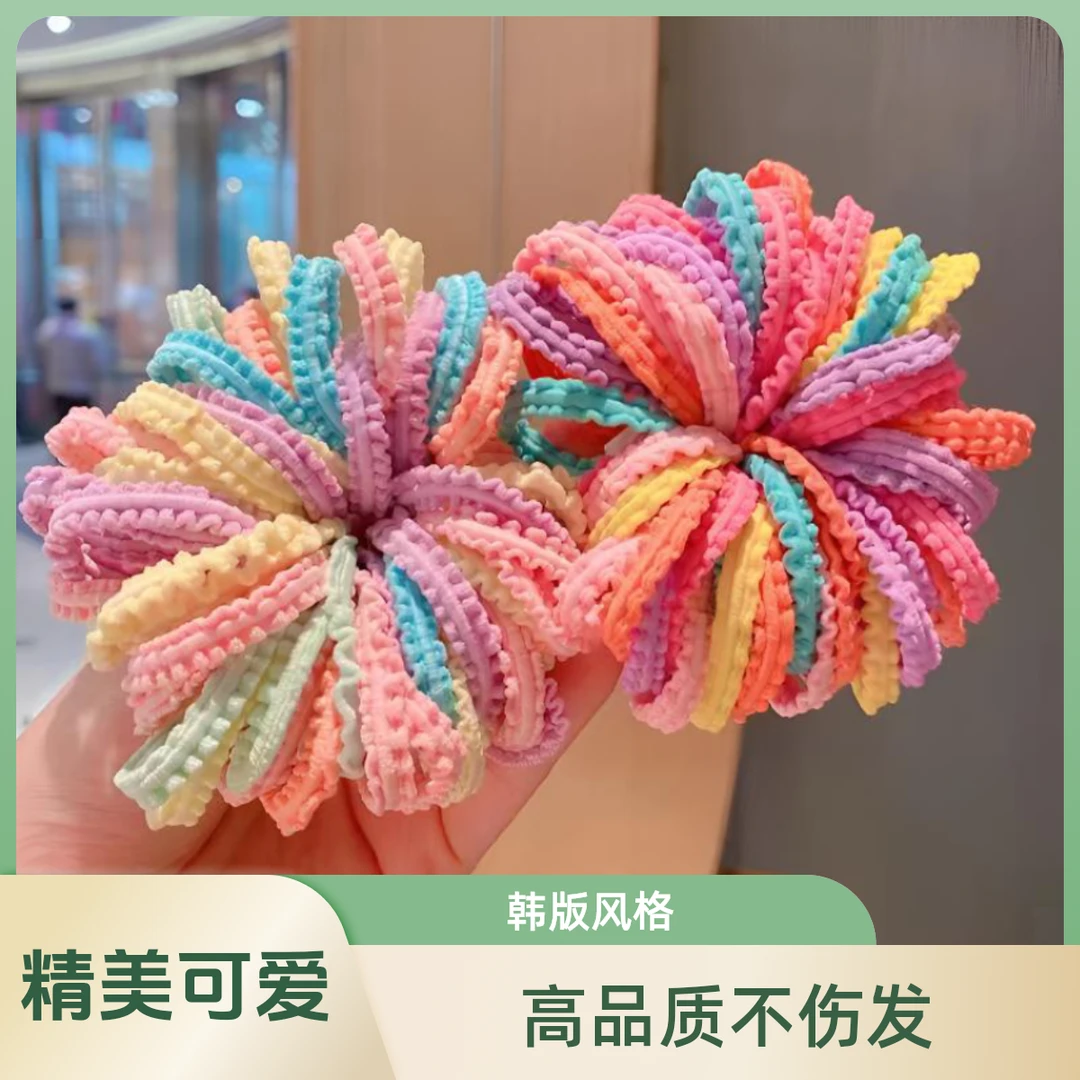 儿童糖果色发饰高品质不伤发小孩女童可爱宝宝头饰高弹力弹性彩色