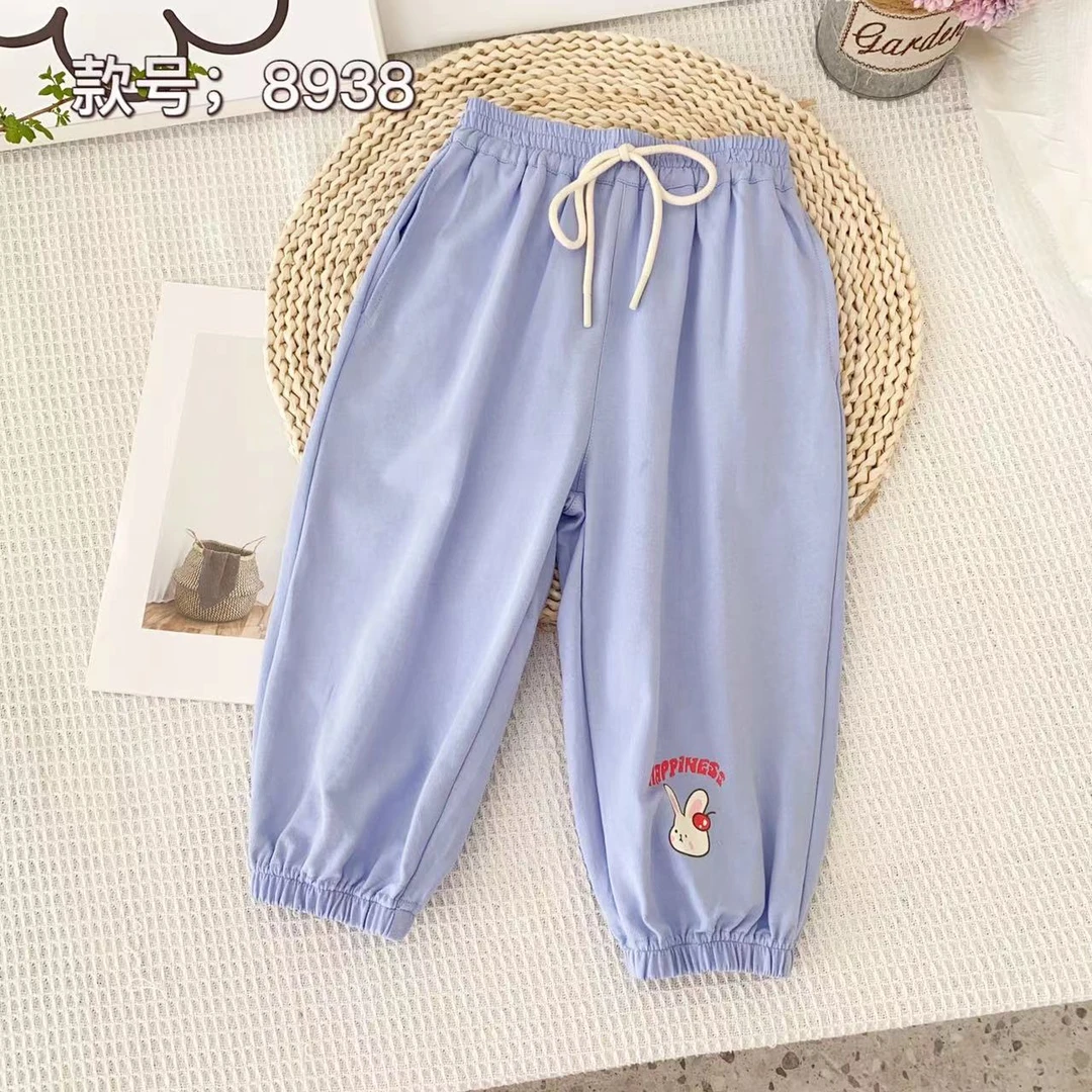 KINGOGO/金果果儿童夏季樱桃兔针织八分裤8938