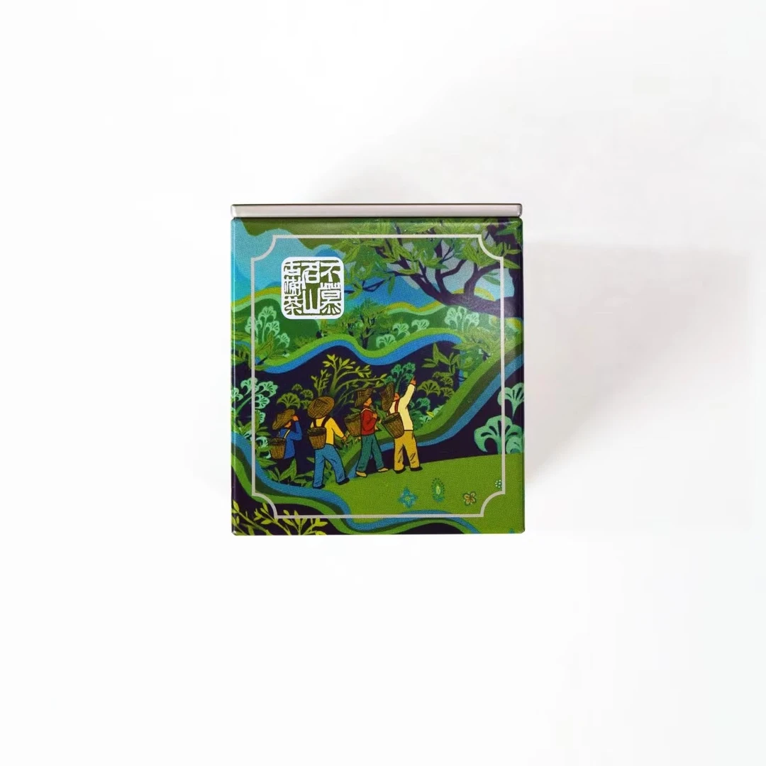 不慕名山：冰岛南等古树2024春绿盒-8克砖16块128克/盒 02886