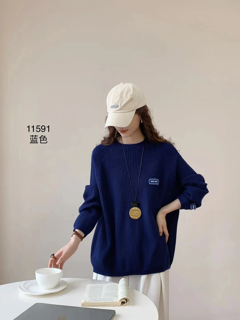 时尚半高领毛衣1591