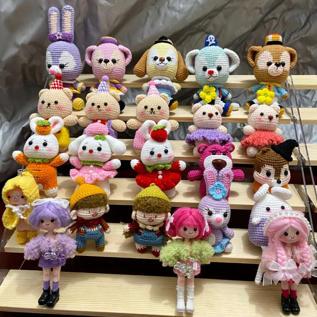 手工毛线手工编织钩针玩偶摆件