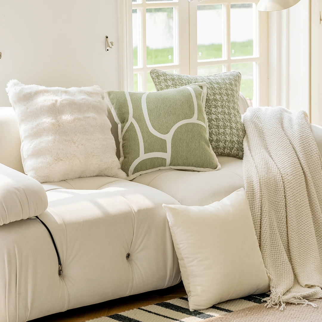 奶油风沙发抱枕套ins风北欧现代简约客厅靠枕床头靠垫床上 腰靠背