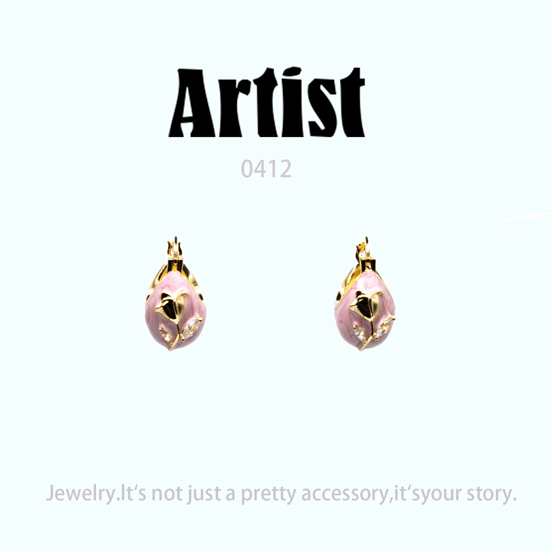 铜合金耳饰 设计师款耳饰～0412