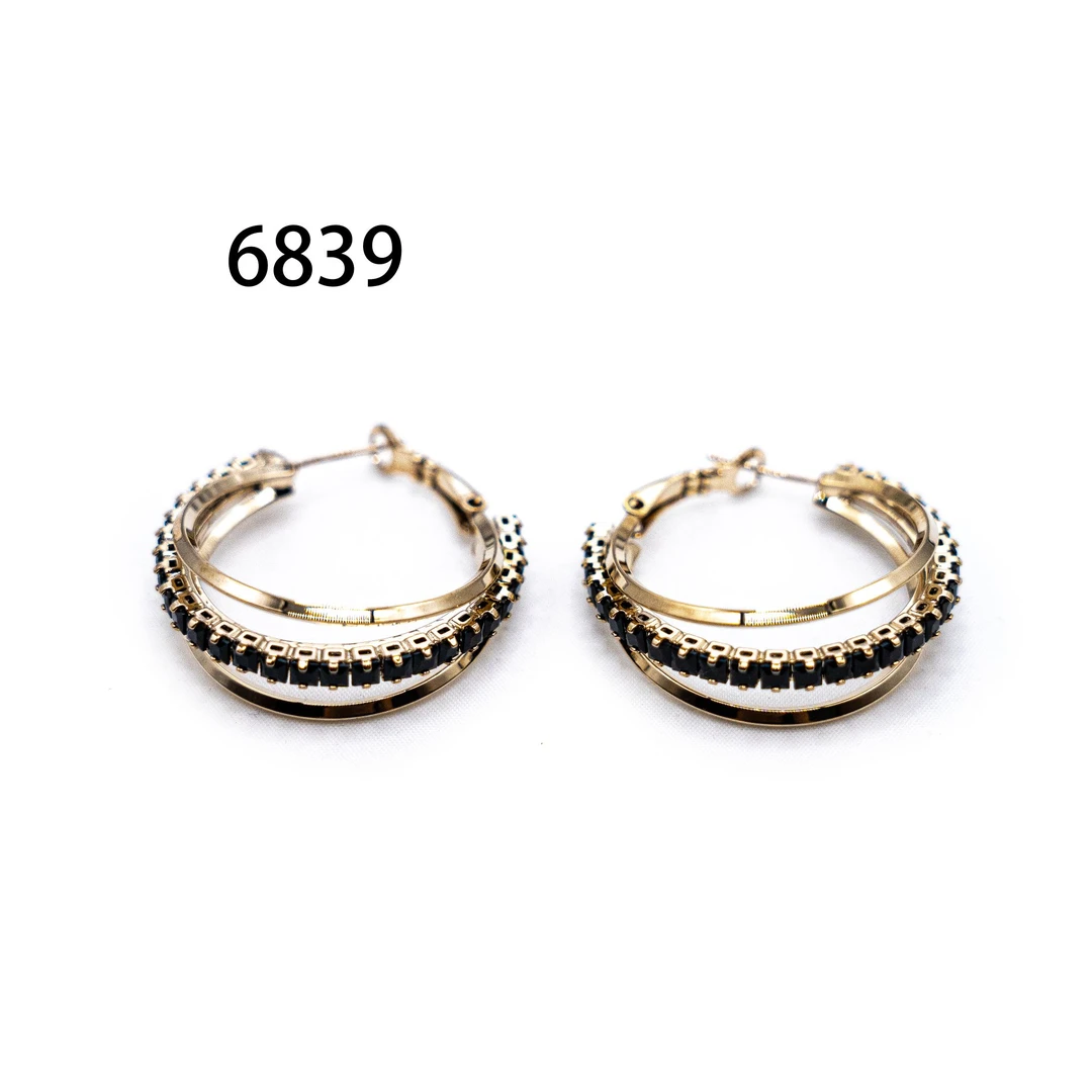 铜合金耳饰 时尚气质轻奢耳环新款小众设计高级感耳饰～6839