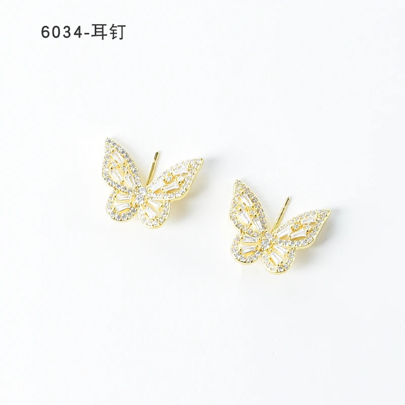 铜合金耳饰 气质耳环小众设计高级感耳钉耳饰～6034