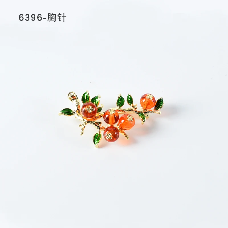 复古中国风气质花朵胸针～6396