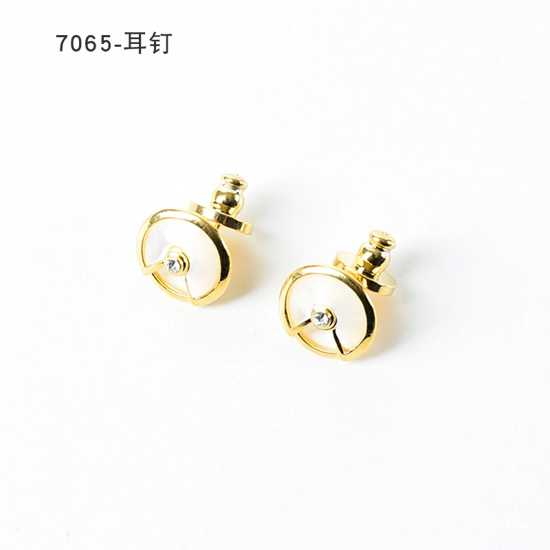 简约镶嵌个性气质耳环小众设计高级感耳钉耳饰～7065