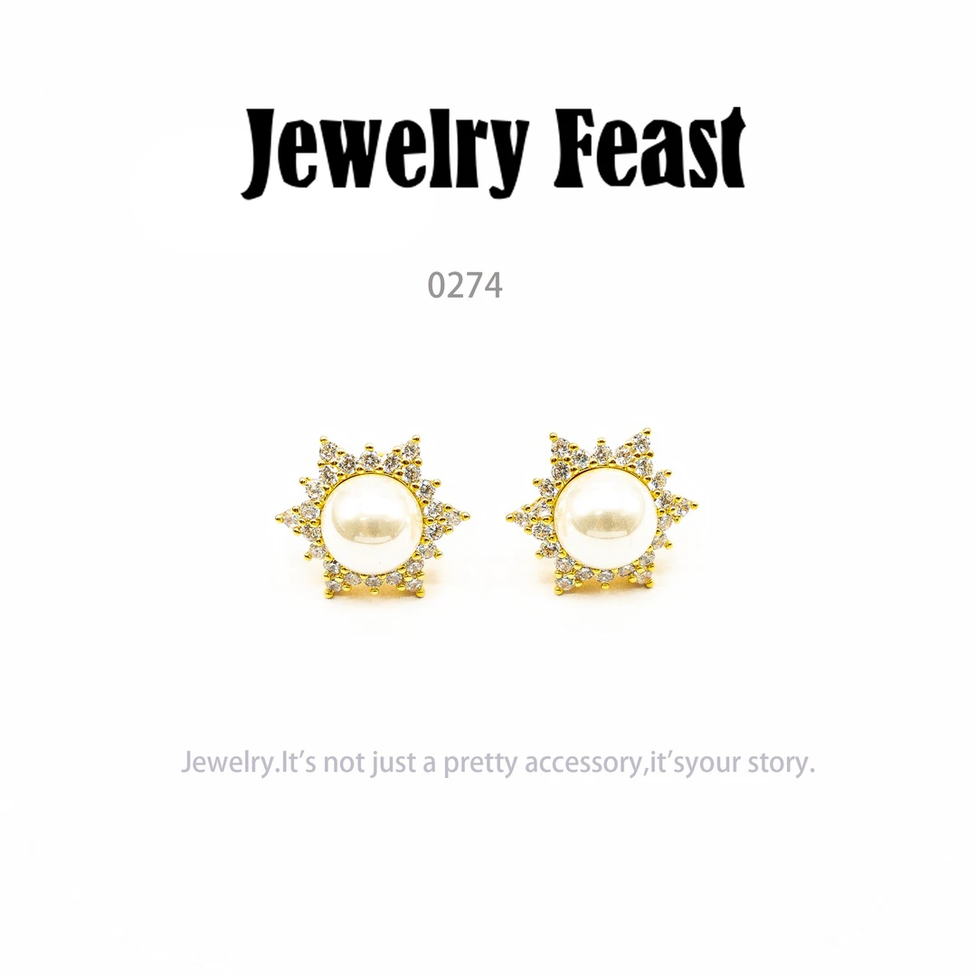 铜合金耳饰 JF设计师气质耳环小众设计高级感耳饰～0274