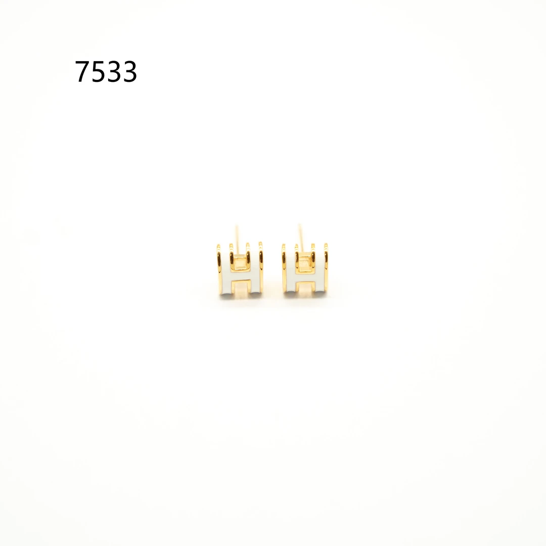 铜合金耳饰 气质耳环小众设计高级感耳钉耳饰~7533