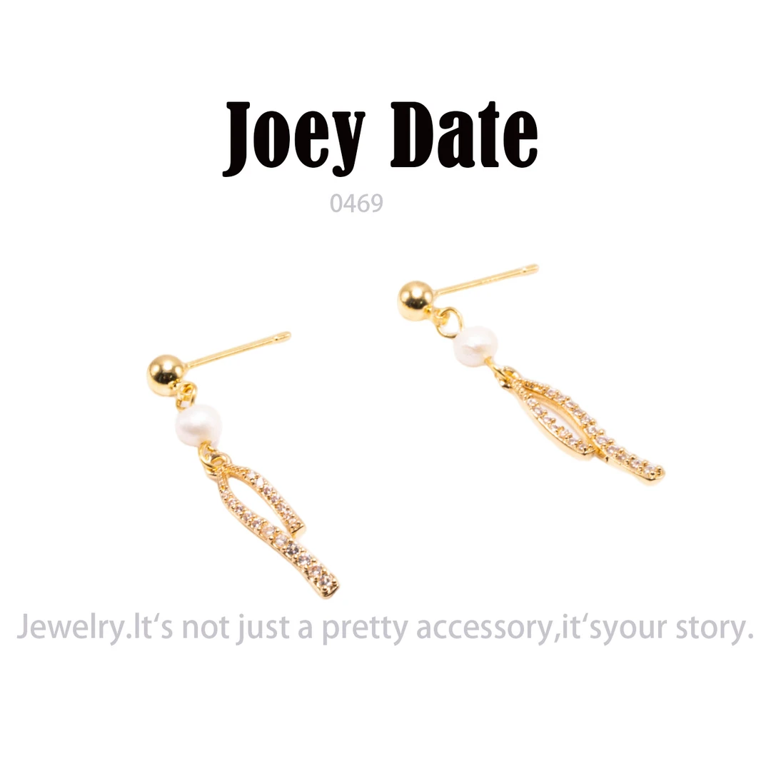 铜合金耳饰 气质耳环小众设计高级感耳钉耳饰~0469