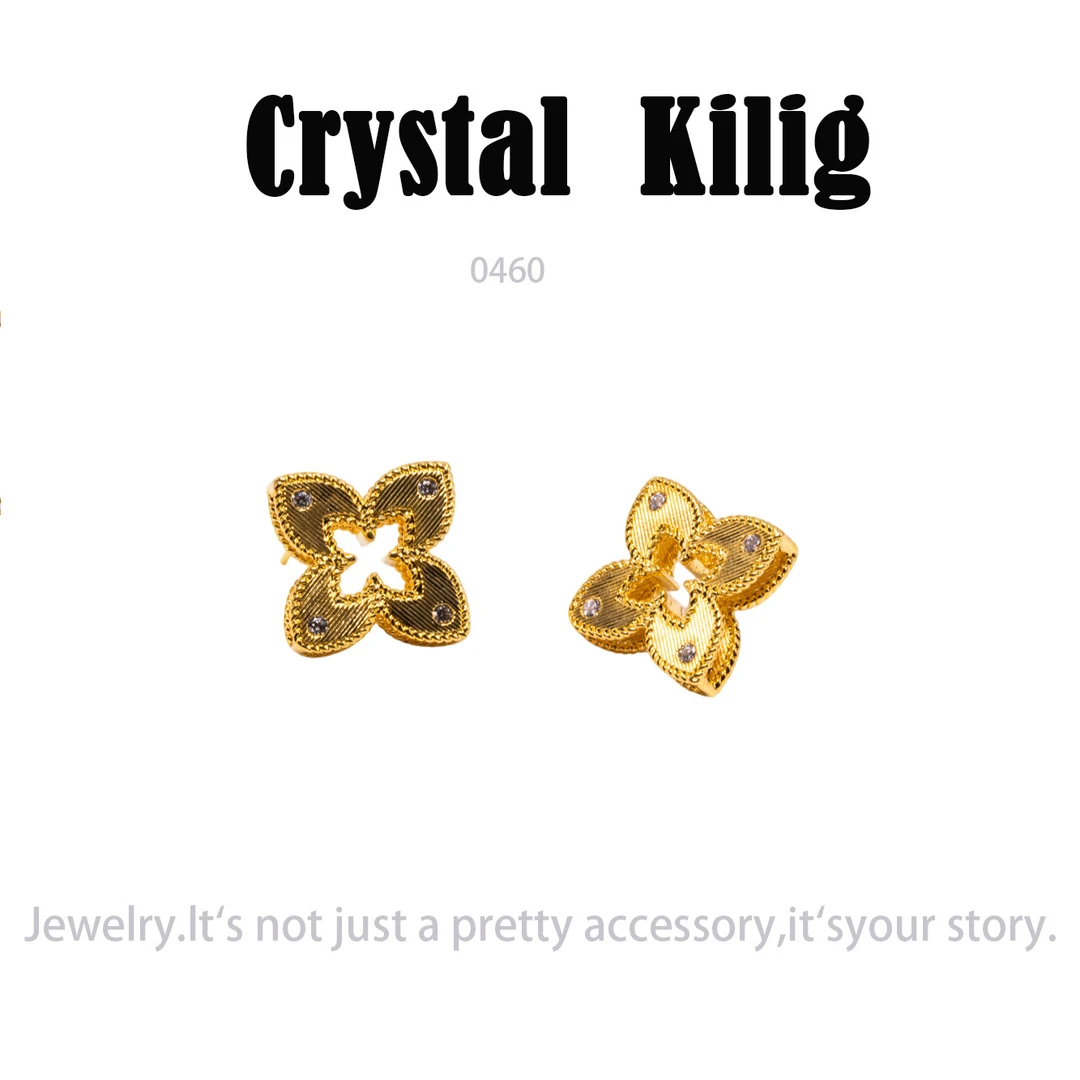 铜合金耳饰 气质耳环小众设计高级感耳钉耳饰~0460