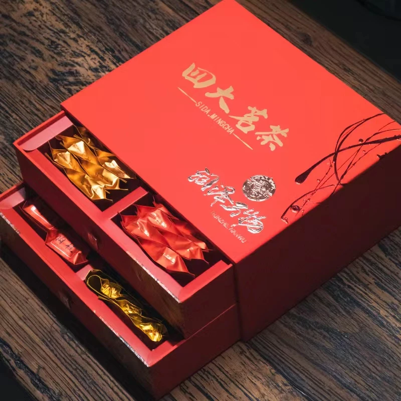 【四大名茶礼盒装】铁观音 金骏眉 正山小种 肉桂 共512克茶叶送礼