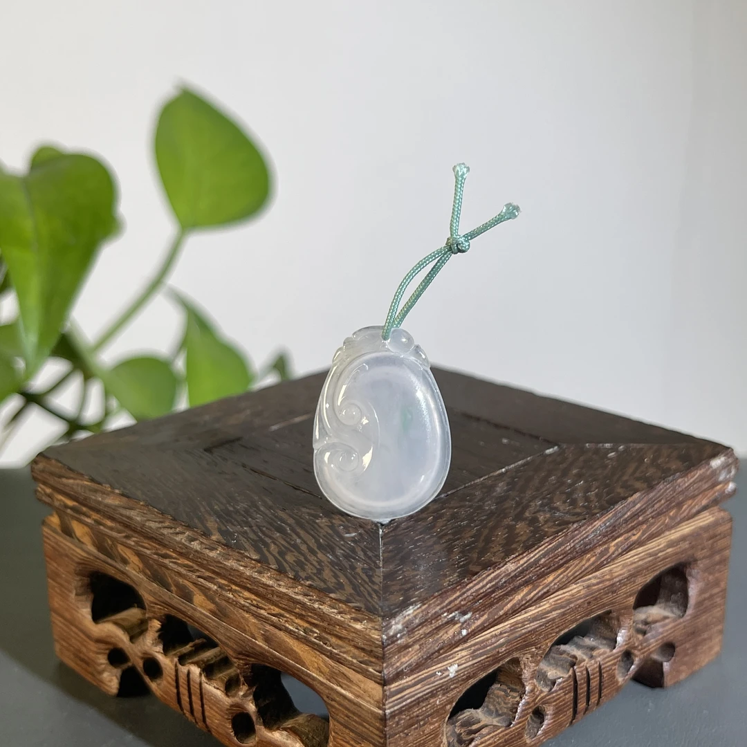 JCA01-172   天然缅甸A货翡翠    如意