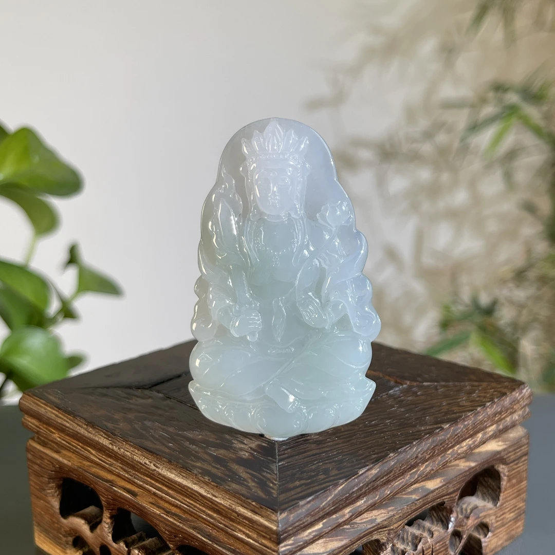 JCA15-52    天然缅甸A货翡翠    虚空藏