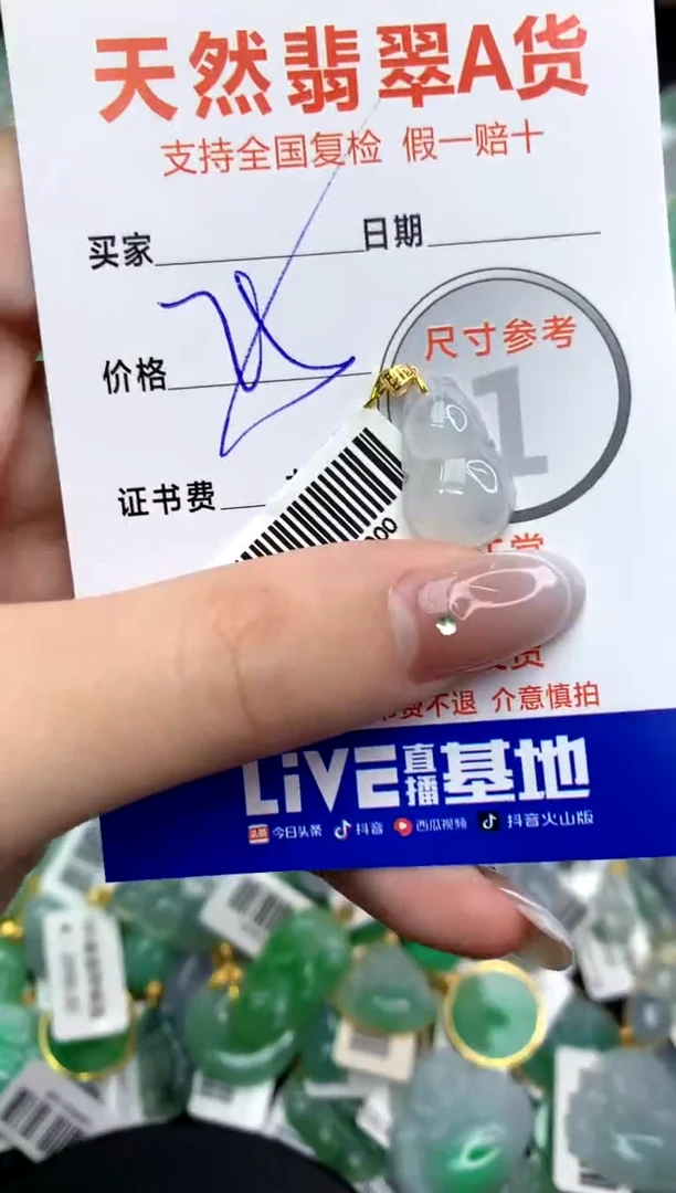 【闪购商品】翡翠颈饰18K金镶嵌111111111