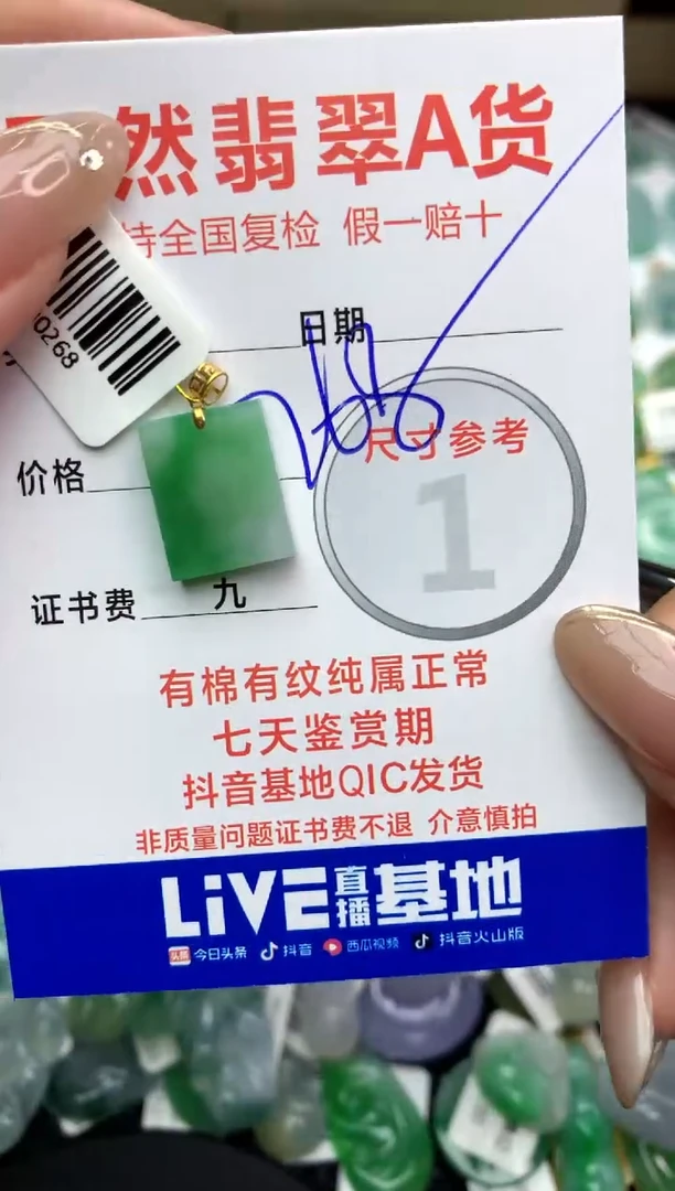 【闪购商品】翡翠颈饰18K金镶嵌11111111