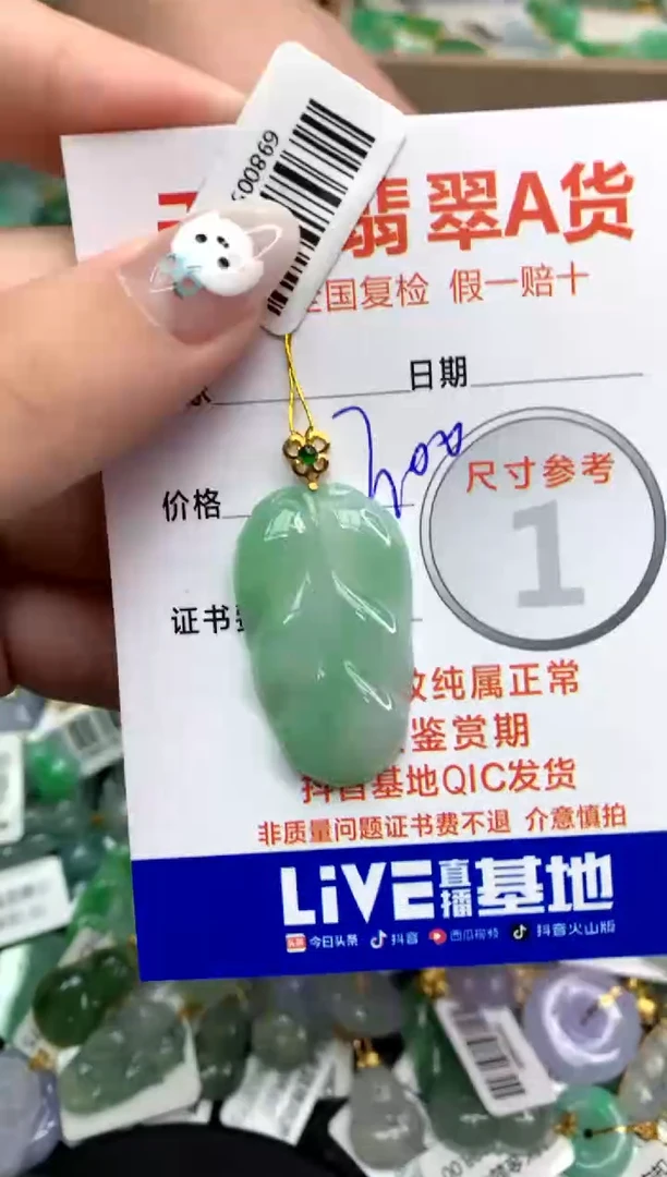 【闪购商品】翡翠颈饰18K金镶嵌11111111