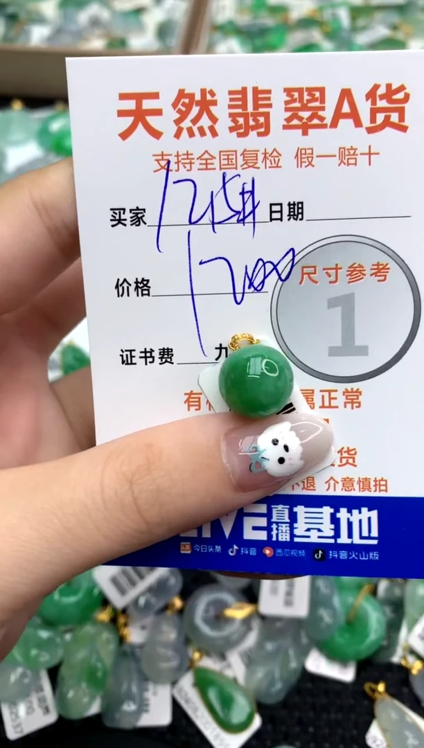 【闪购商品】翡翠颈饰18K金镶嵌111111111