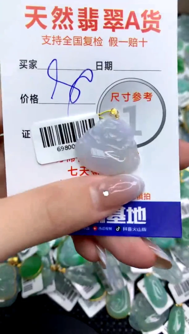 【闪购商品】翡翠颈饰18K金镶嵌111111111