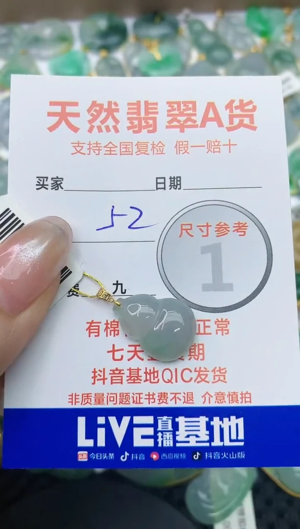 【闪购商品】翡翠颈饰18K金镶嵌111111111