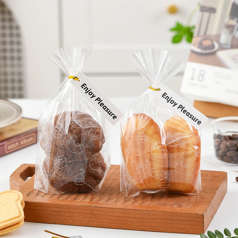玛德琳蛋糕透明包装袋烘焙曲奇饼干牛轧糖果费南雪可露丽自立袋子
