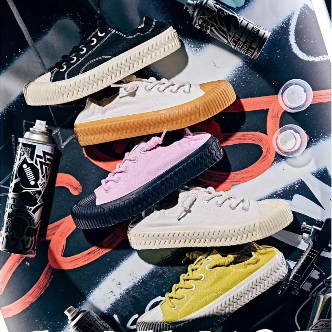 【主播专属】Excelsior双马尾休闲鞋透气休闲鞋增高男女新款帆布鞋