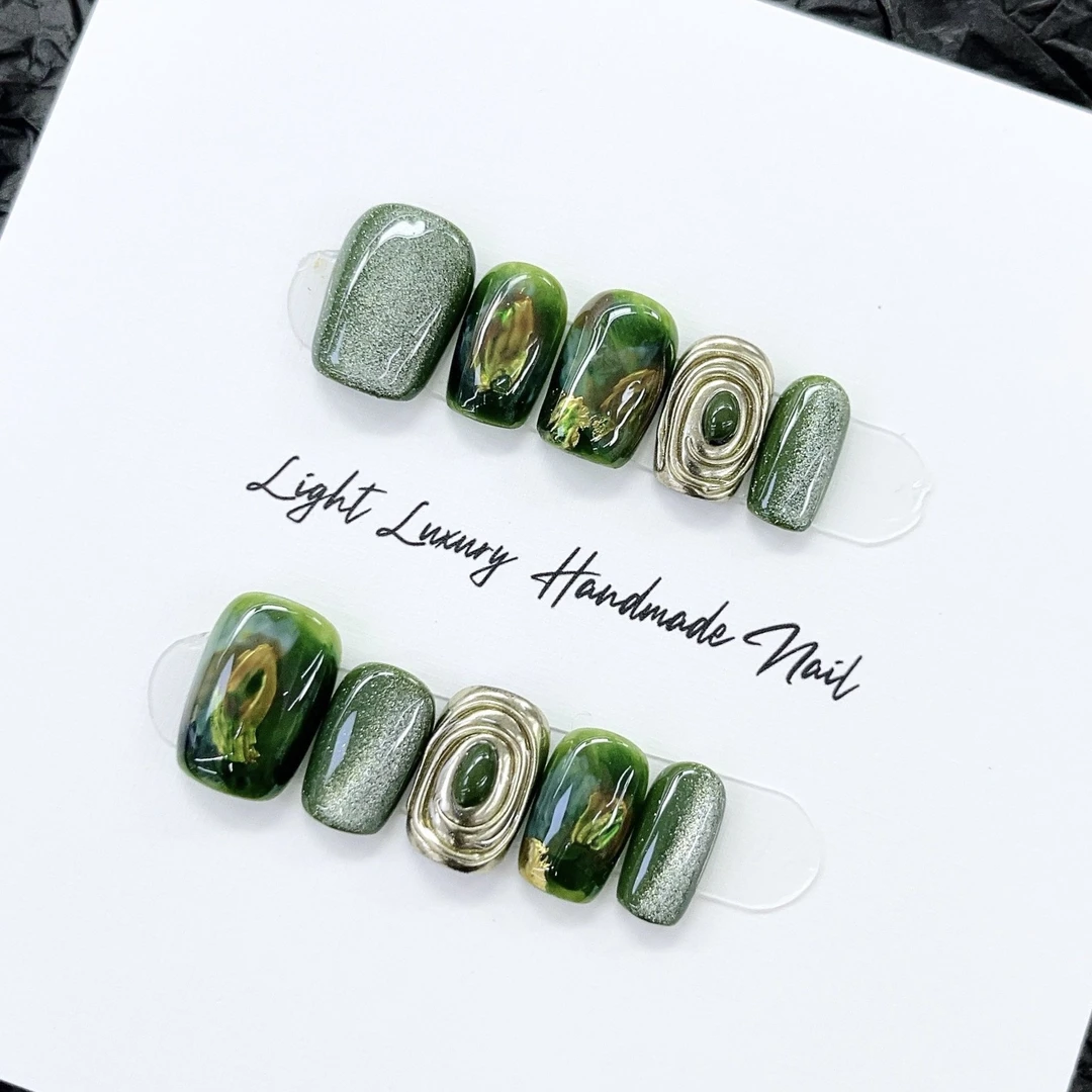 【绿苍岭】豌豆'sNailart小众设计穿戴式穿戴甲
