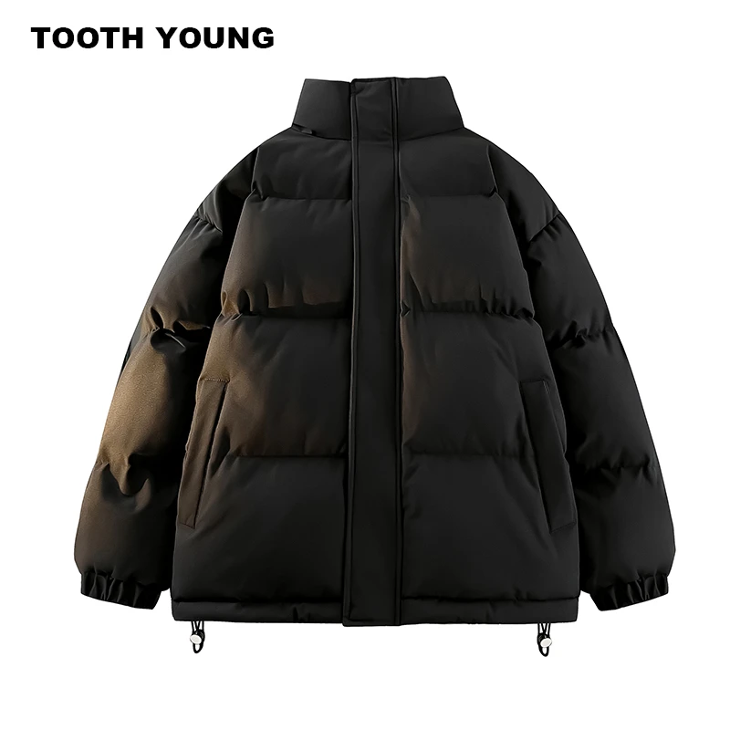 纯色保暖棉服大码简约男装冬季棉衣外套