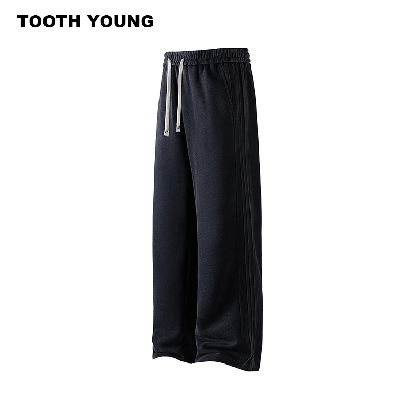 郑一爱穿搭  ‘’褶皱水洗裤‘’冬季男装宽松大码直筒裤