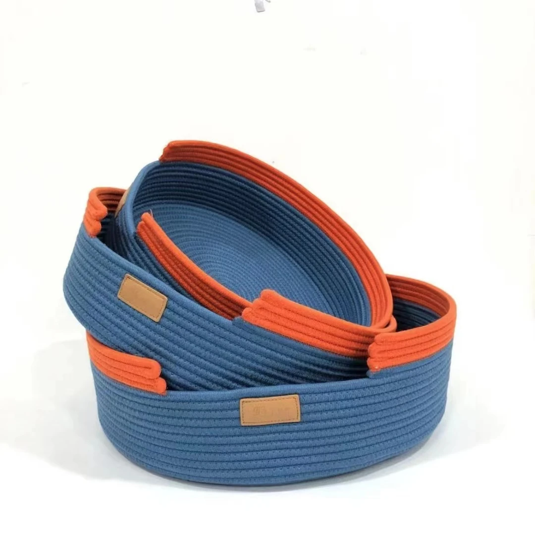 【动物乐园】蓝橘撞色棉棉收纳 KZ210425001