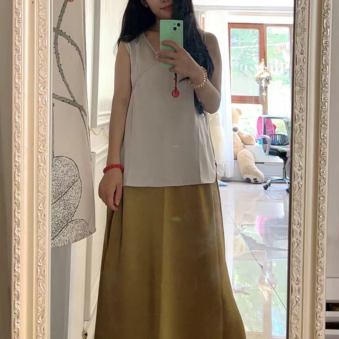 【晚风】香槟色 女士无袖柔感不贴服凉凉衫