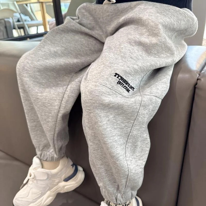 男童裤子中小童春秋新款宽松时尚卫裤小童宝宝韩版舒适休闲运动裤