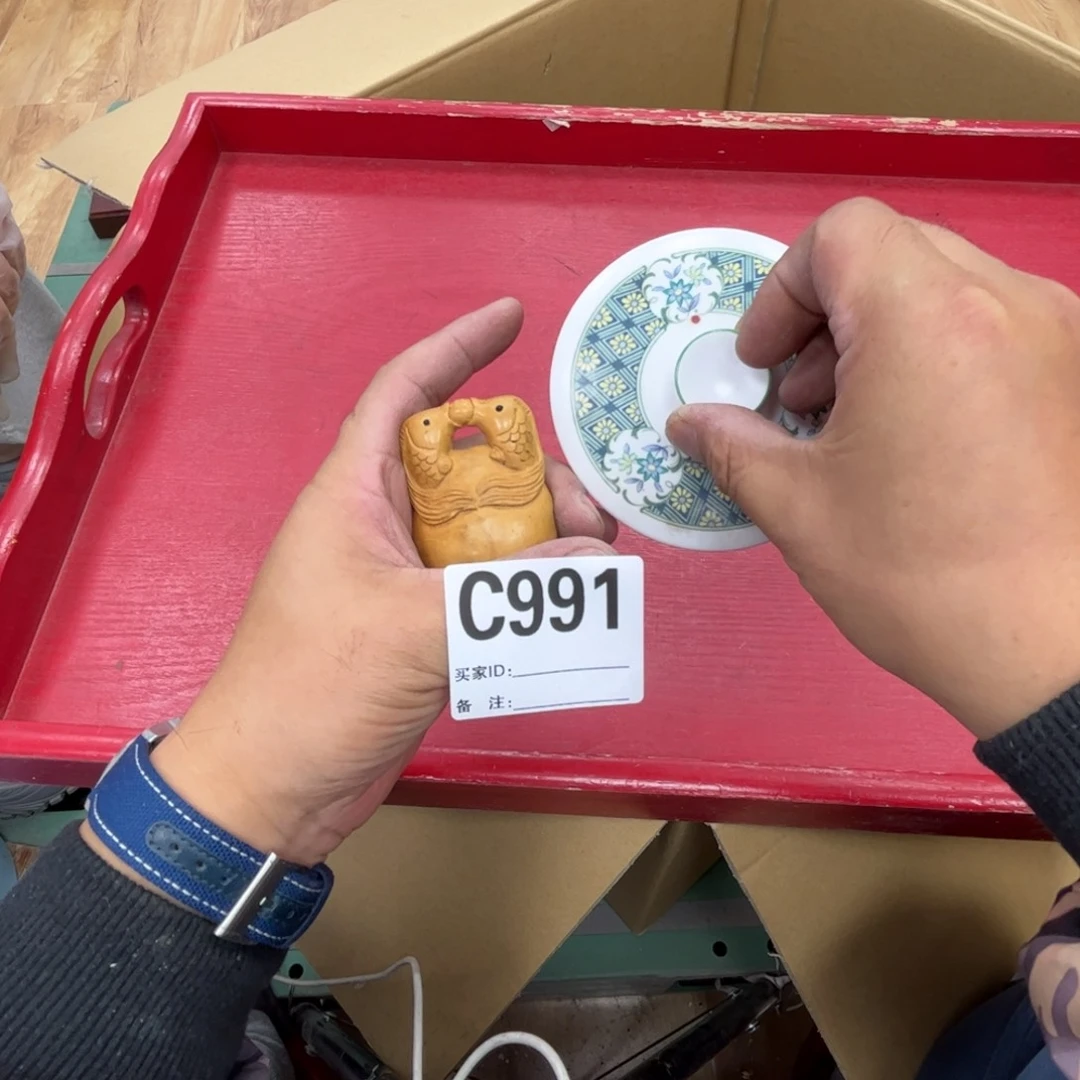 瓷片摆件工艺品摆件666