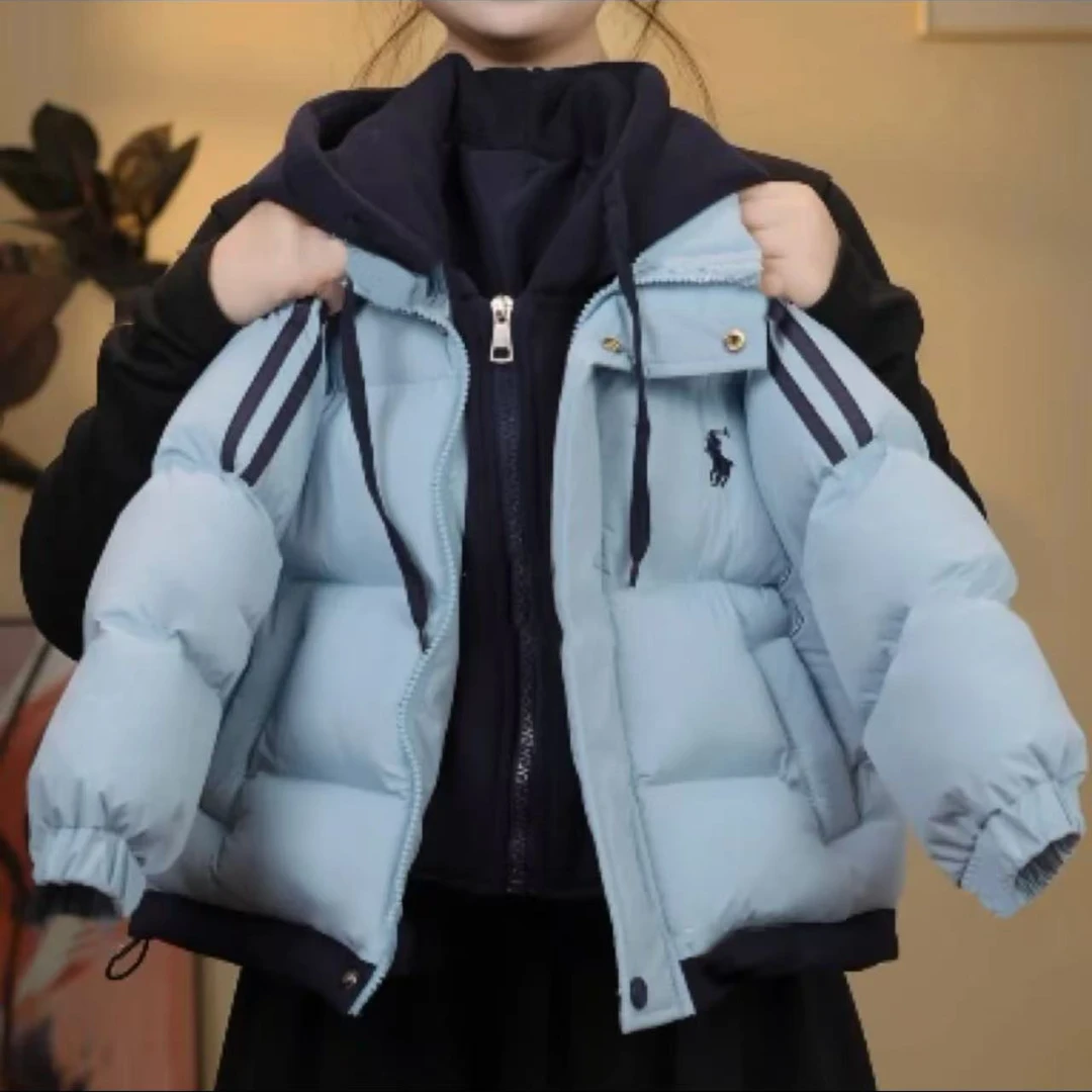 男童棉服2024冬季新款夹棉韩版连帽儿童保暖外套棉袄宝宝时尚棉衣