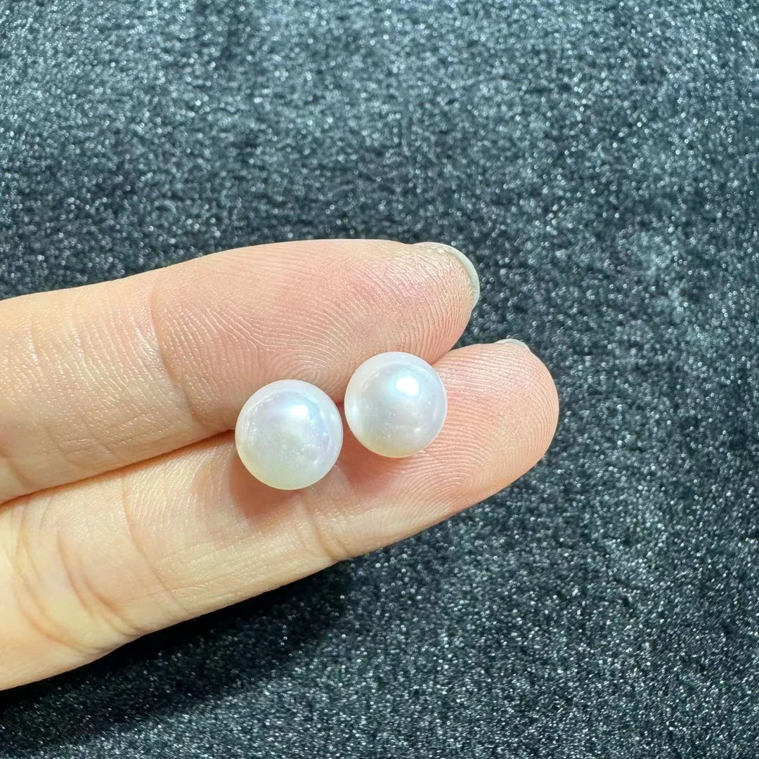 【朱朱】S925淡水珍珠耳饰 约7mm+
