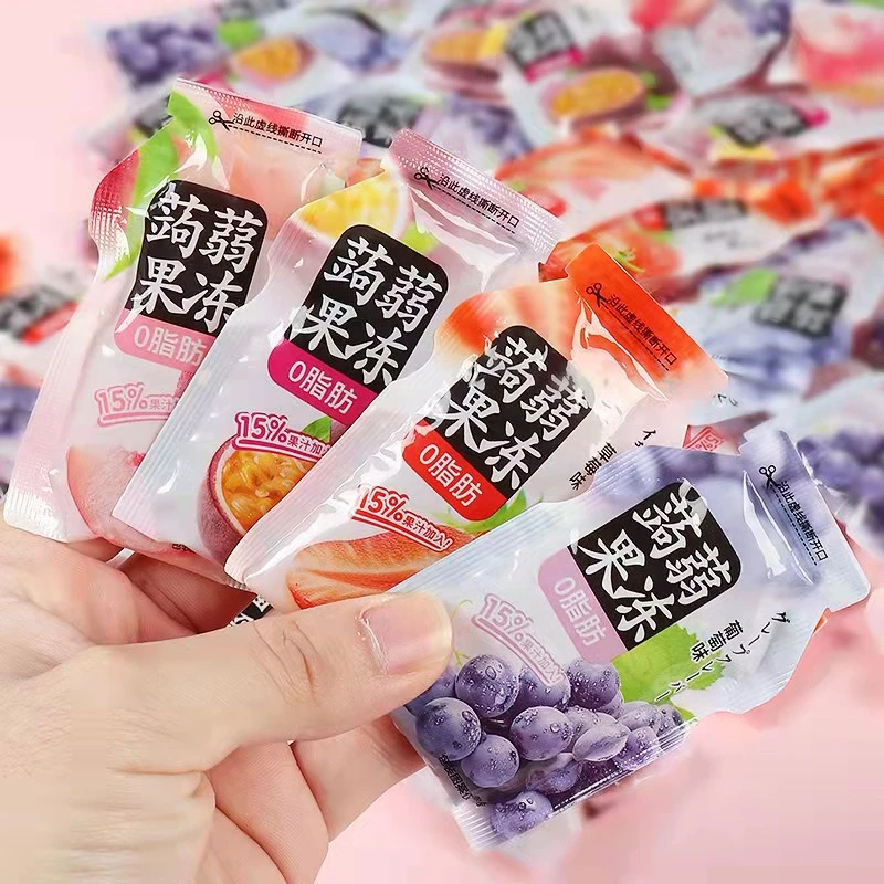 蒟蒻果冻可吸Q弹果味果冻0脂零食小吃休闲食品宿舍耐吃小零食夏天