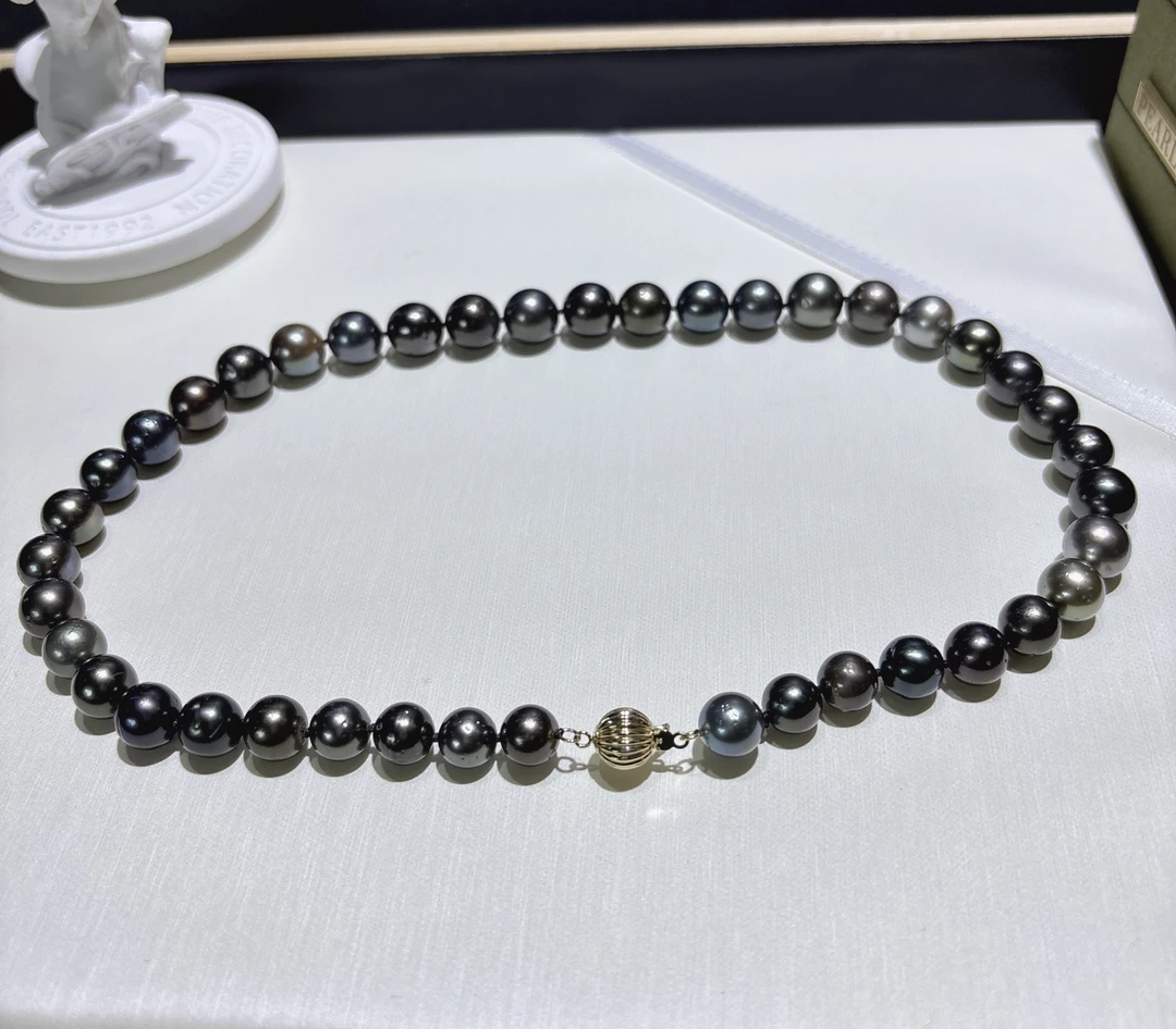 【三生专享】海水珍珠大溪地莫兰迪全珠链8-11mm/14k 时尚款