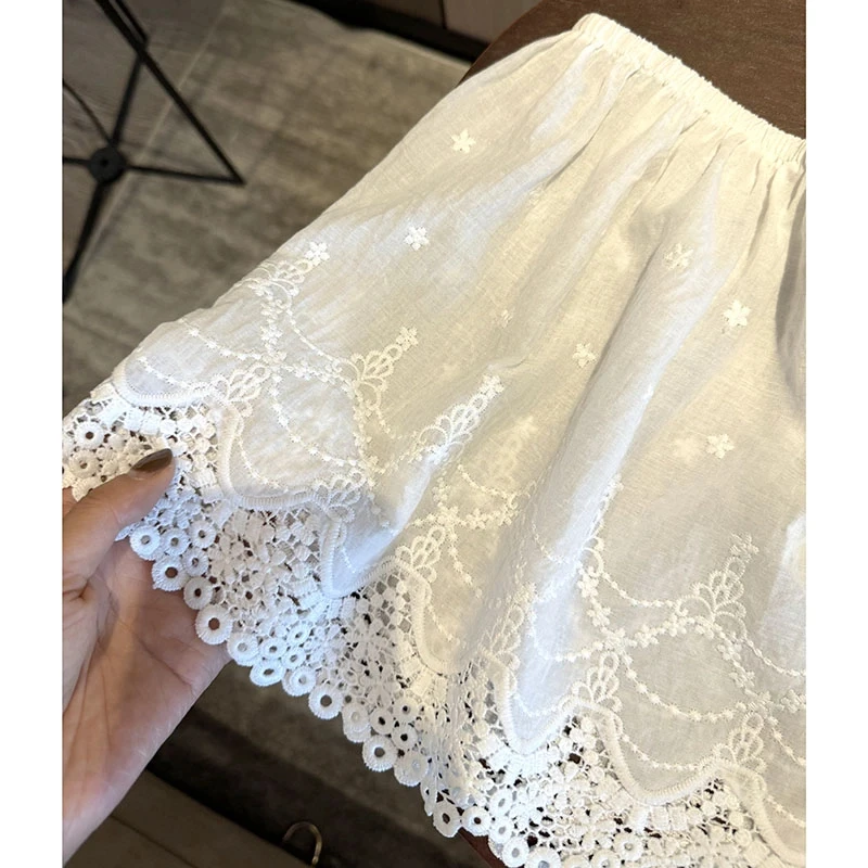 防走光叠穿中短款打底裙蕾丝小屁帘