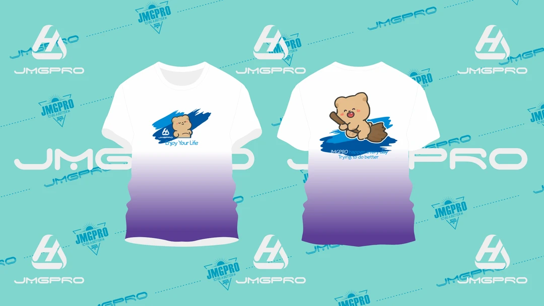 JMGPRO击破羽毛球服酷酷熊A级面料柔软舒适鸡毛哥