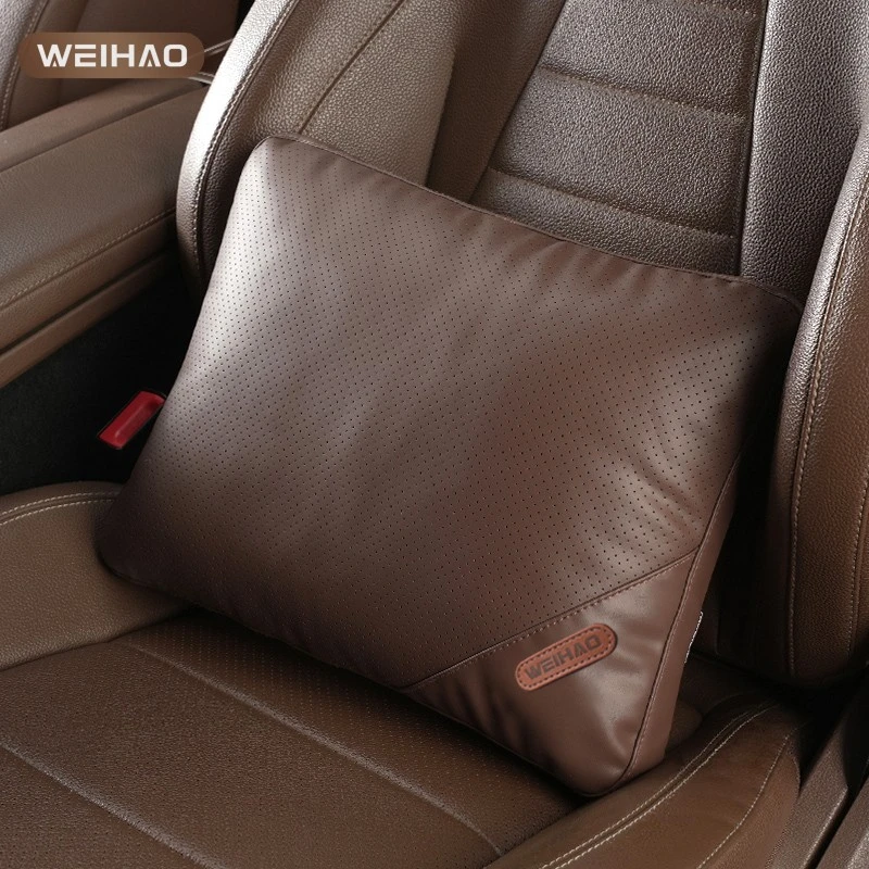 G古★亲肤品质透气四季汽车棕色司机舒适贴合驾驶腰靠耐磨柔软头部