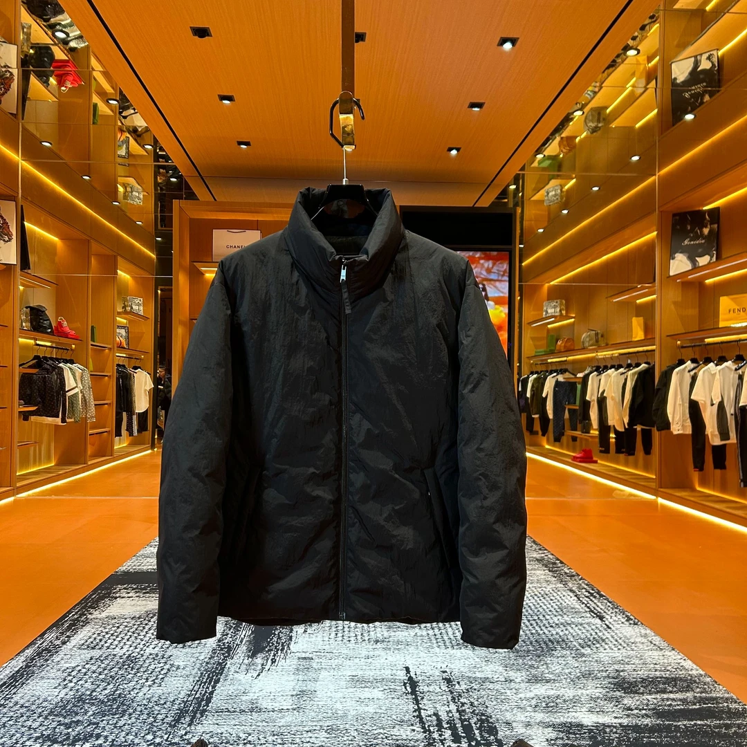 「Y6515」“红标立领羽绒服” 男款潮流立领冬季保暖百搭羽绒服