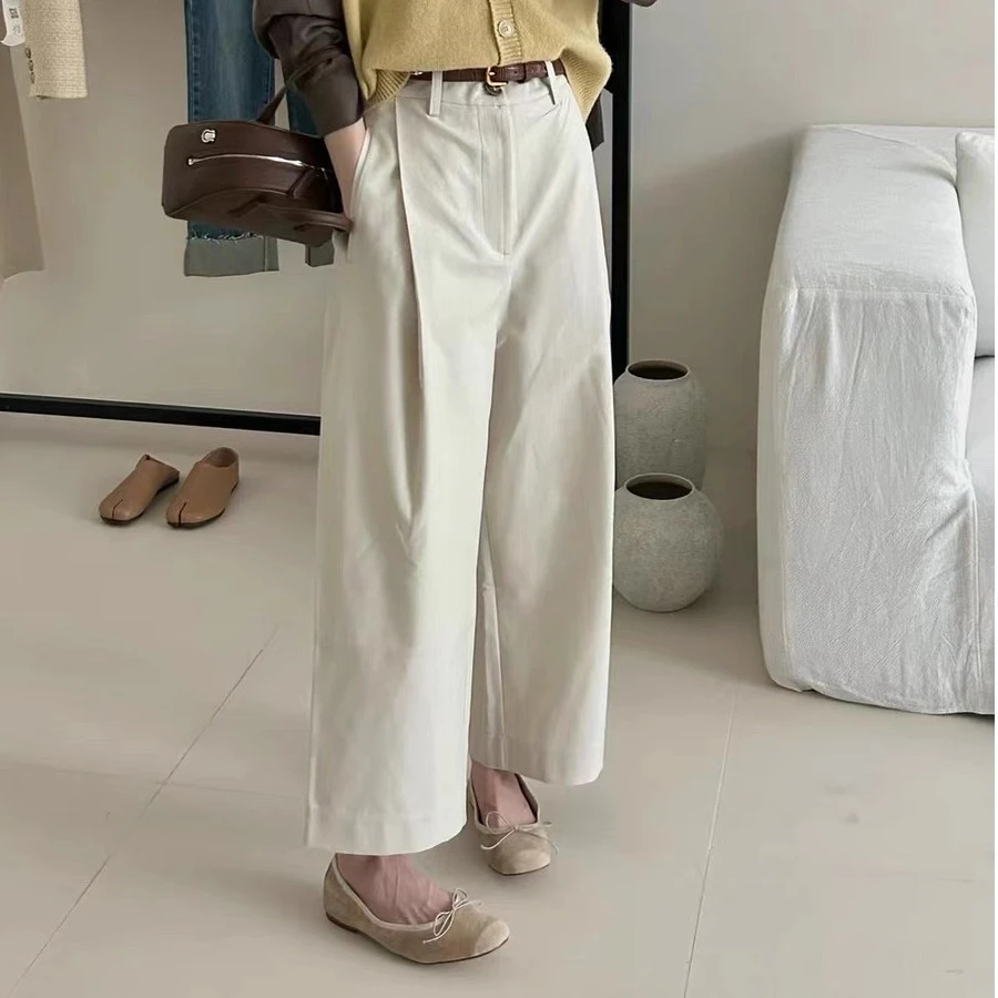 大掌柜推荐  小众轻奢垂直感阔腿西装裤