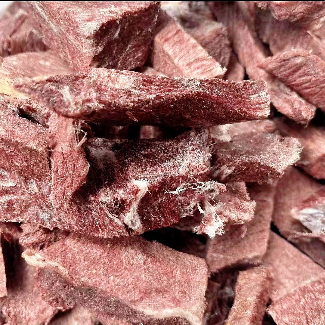 【红色酥脆】当雄风干牦牛肉干特产