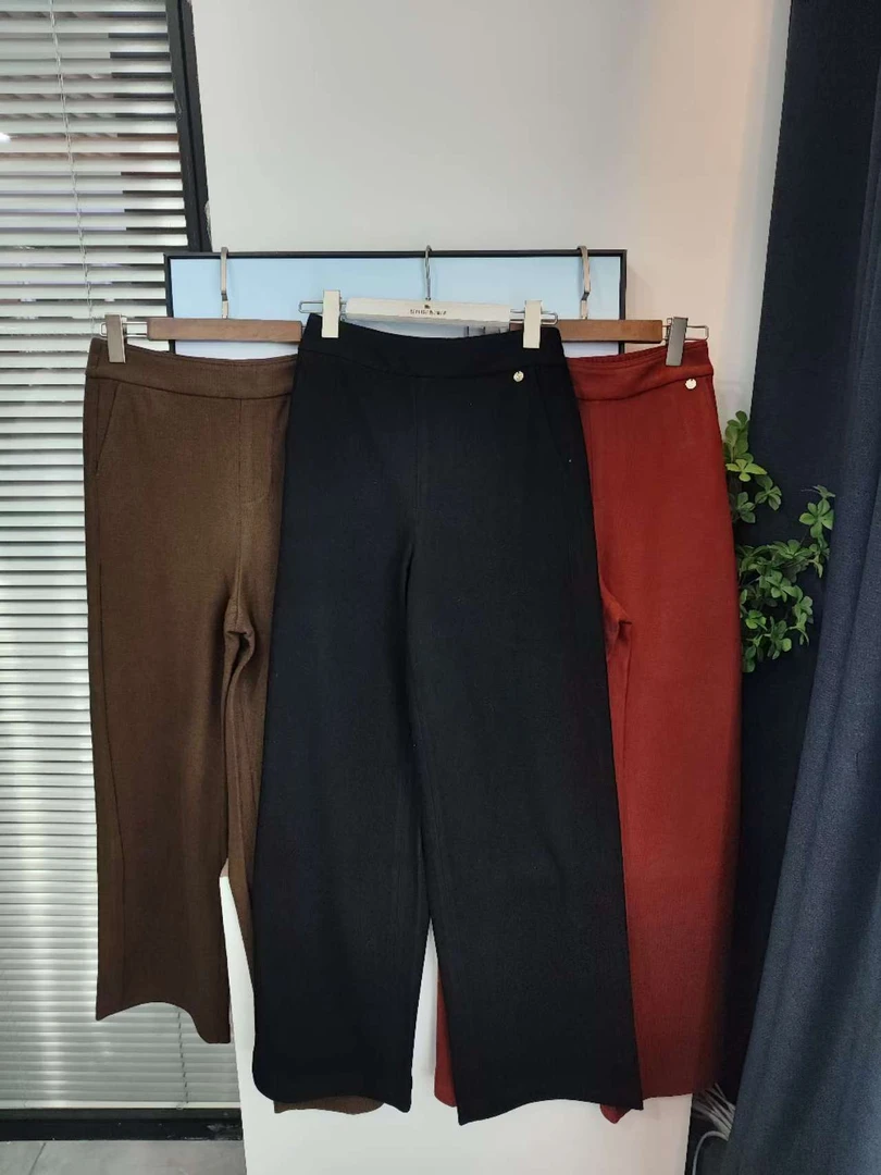 【VIVI·TING】婷姐推荐秋冬季休闲新款铁片小标设计纯色休闲裤F363