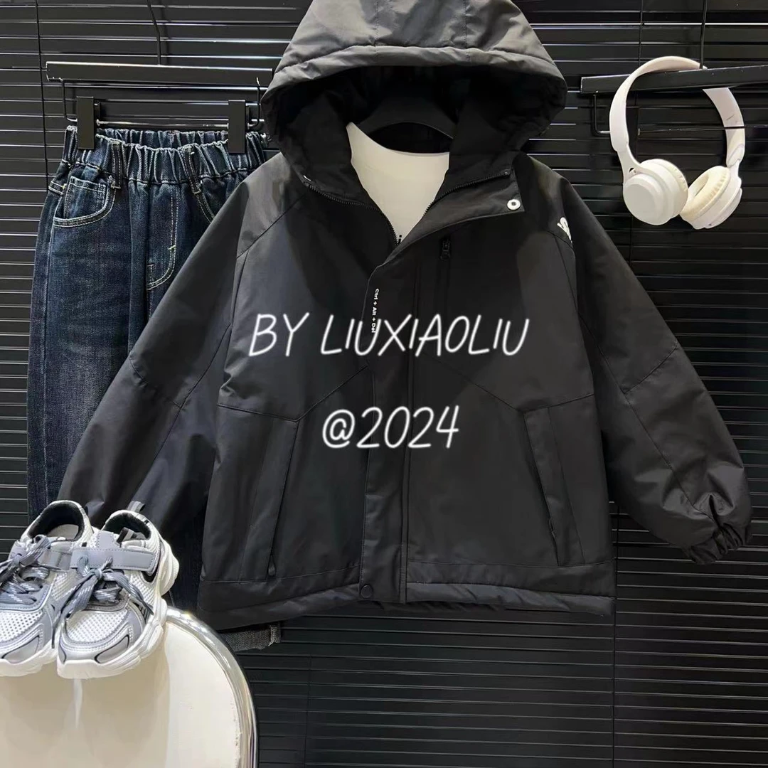 杭州六小六正版 BY LIUXIAOLIU冬季儿童夹棉冲锋衣外套12022