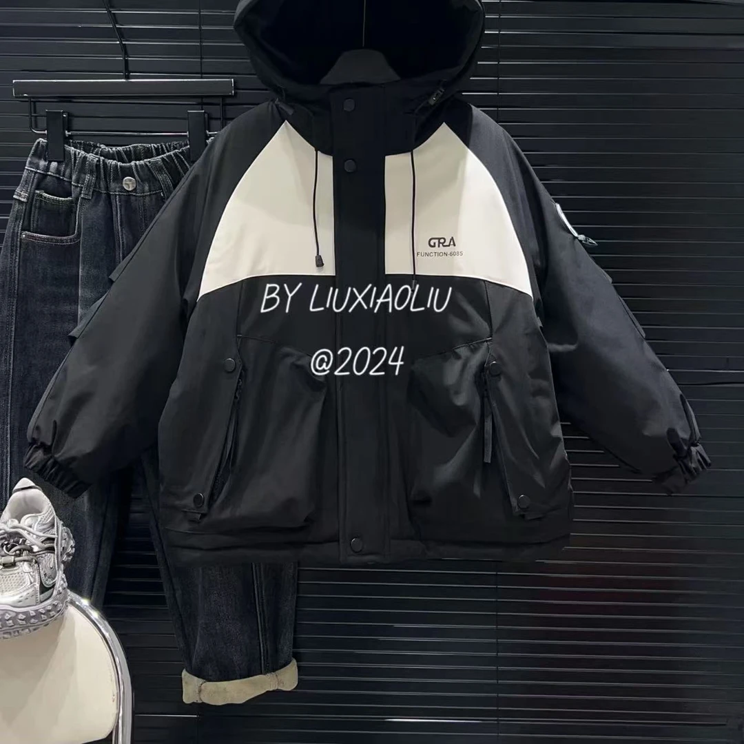 杭州六小六正版 BY LIUXIAOLIU冬季儿童加绒派克服15079