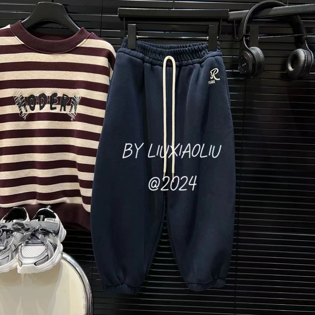 杭州六小六正版 BY LIUXIAOLIU秋冬季儿童加绒卫裤12300