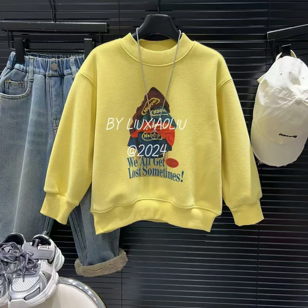 杭州六小六正版 BY LIUXIAOLIU冬季儿童加绒卫衣12880