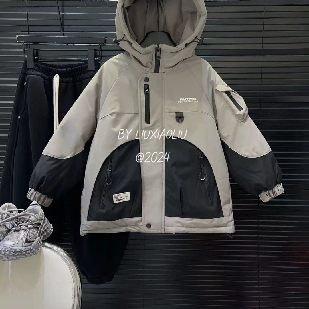 杭州六小六正版 BY LIUXIAOLIU冬季儿童派克羽绒服15328